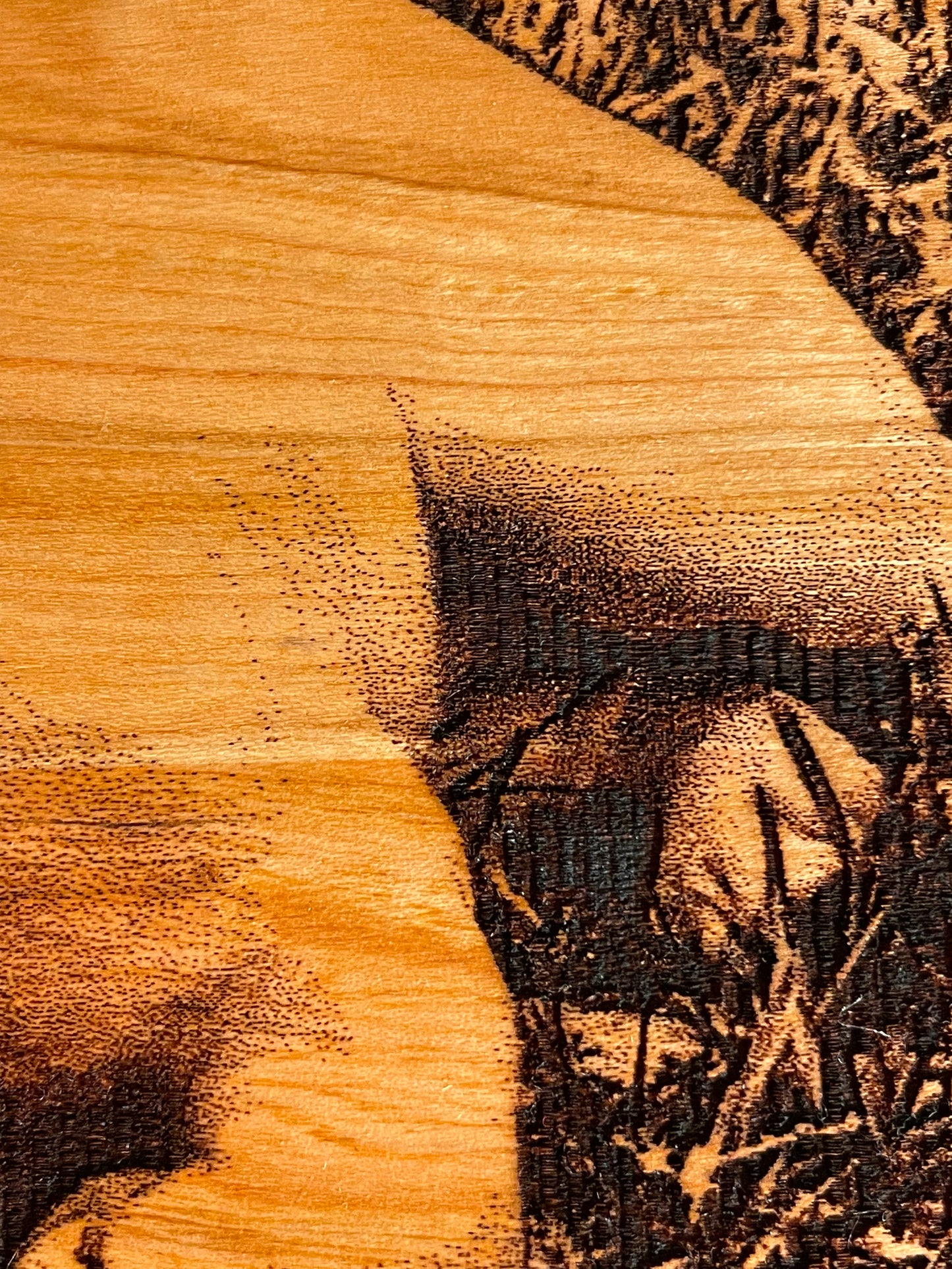 Engraved Pet Portrait (Walnut)